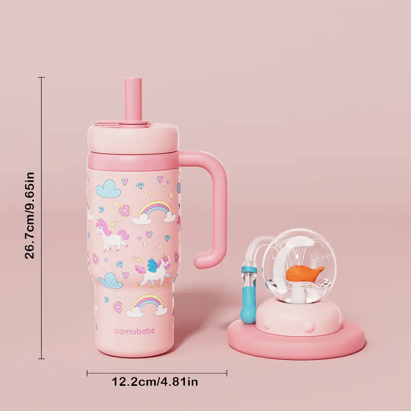 Interactive Whale Fountain Tumbler water Bottle