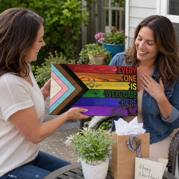Unity Pride Wooden Wall Sign