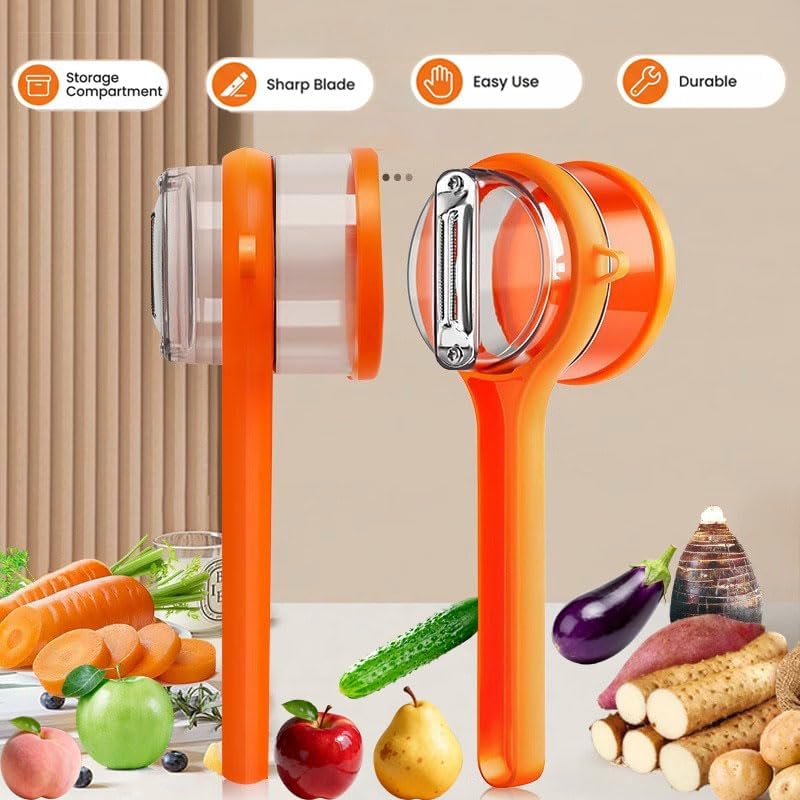 PeelMate™ Mess-Free Kitchen Peeler with Built-In Storage Box