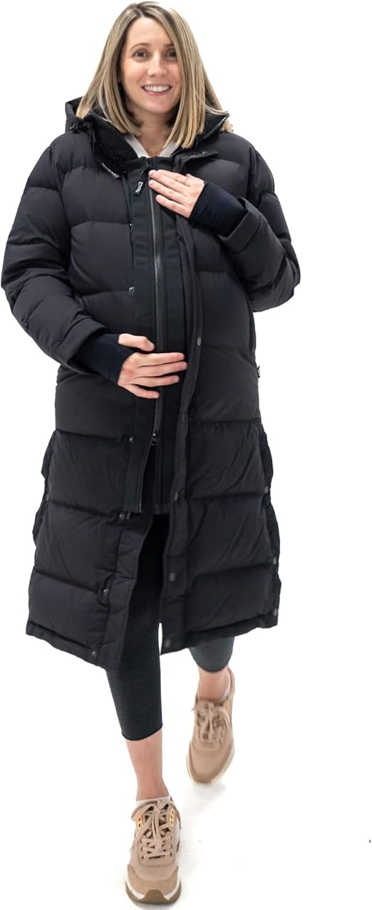 MakeMyBellyFit Universal Jacket Extender for Maternity & Babywearing, Fits Most Zippers, One-Size, Black