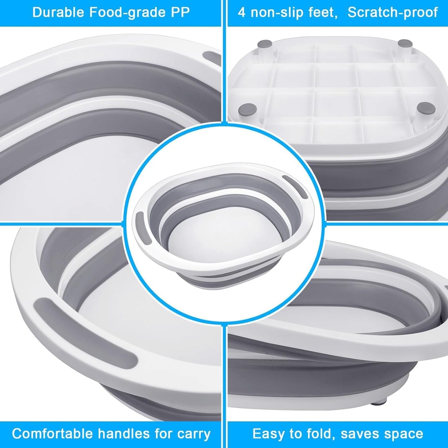 Collapsible 2-in-1 Wash Basin & Cutting Board (7.5L)