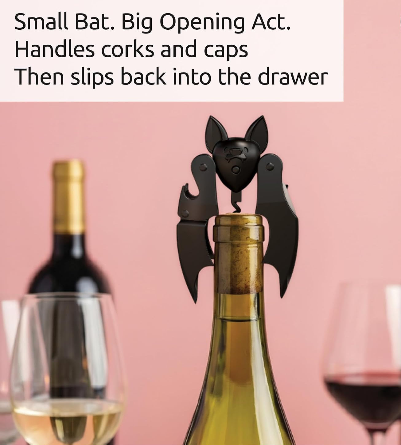 BatSip 2-in-1 Wine Opener