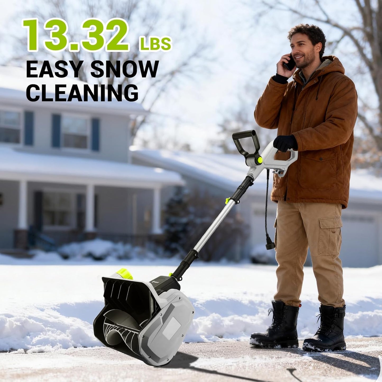 14-Inch Corded Electric Snow Blower