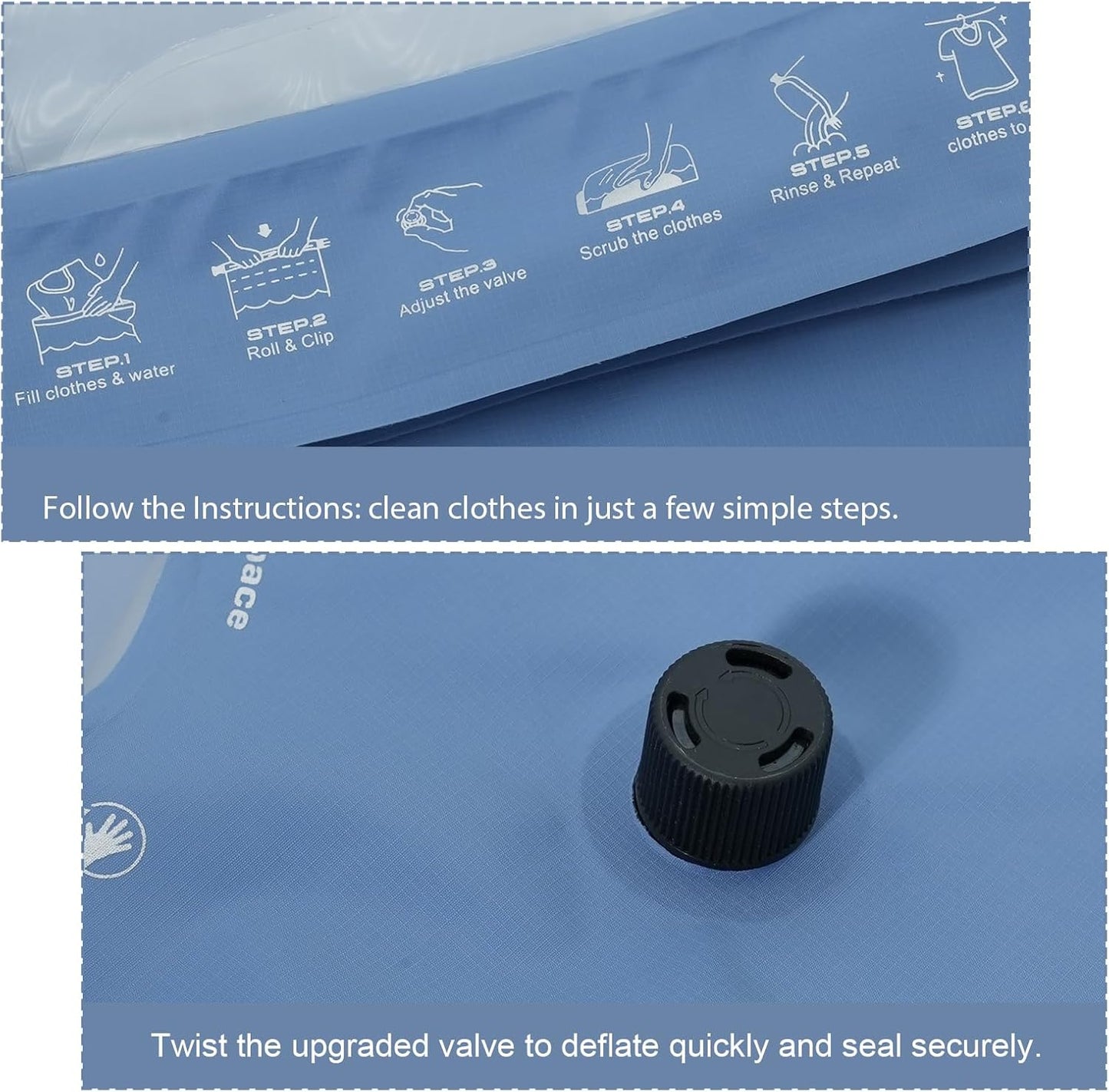 Portable Wash Bag – Manual Travel Washing Machine for Camping & Outdoor Laundry