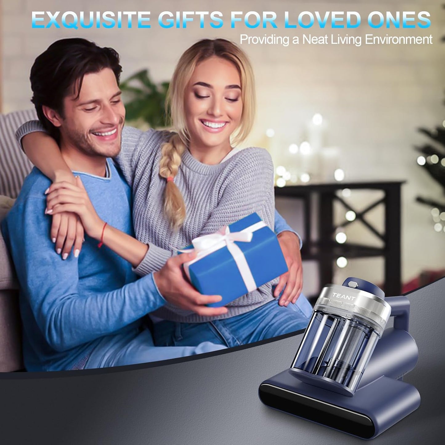 Mattress Vacuum Cleaner – UV-C Bed Cleaner with 16kPa Suction & 149°F Heat