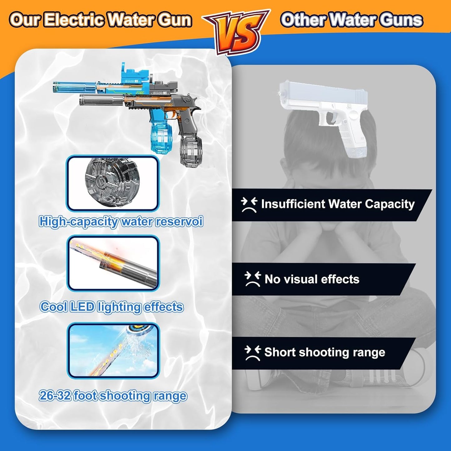 Electric Desert Eagle Water Gun