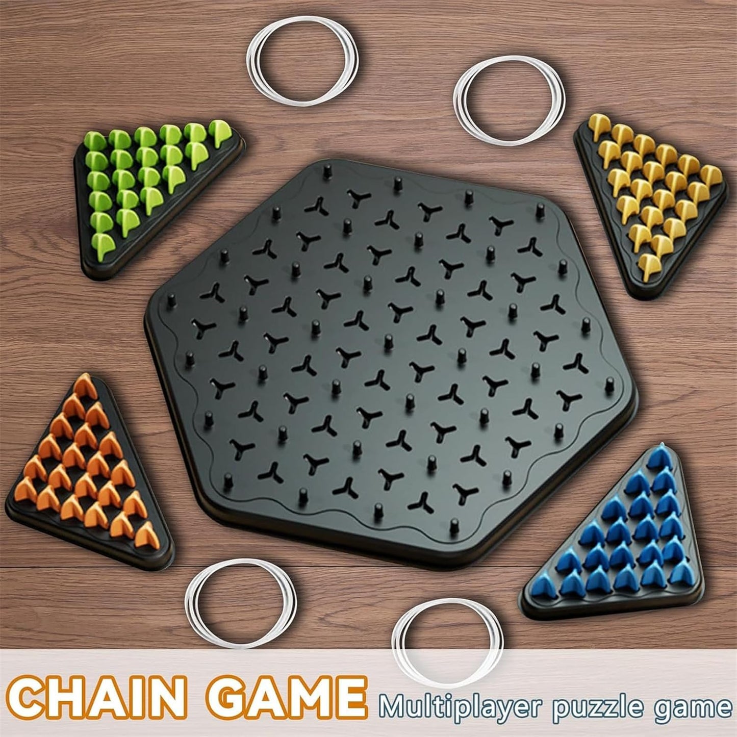Geometry Chain Chess Puzzle