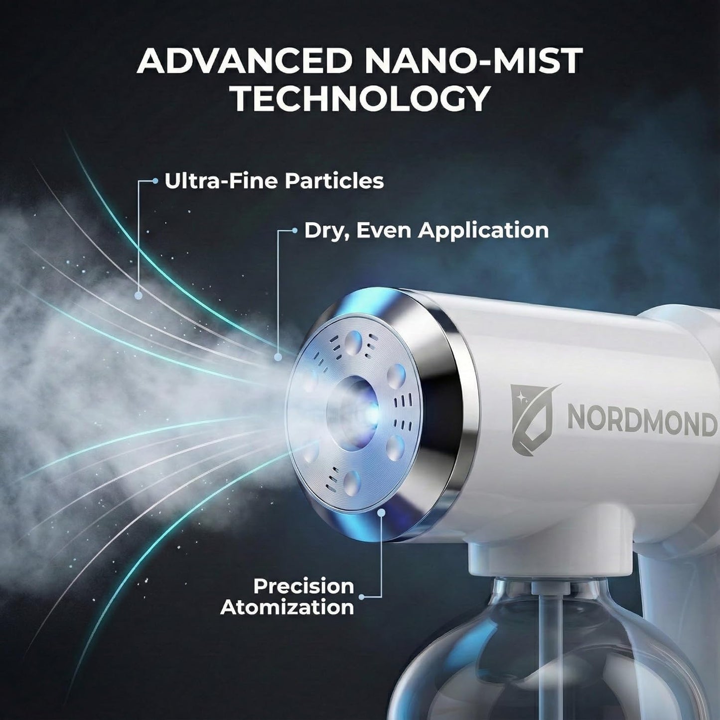 Professional Disinfectant Fogger Machine – Rechargeable ULV Nano Steam Sanitizer Sprayer with Blue Light V2