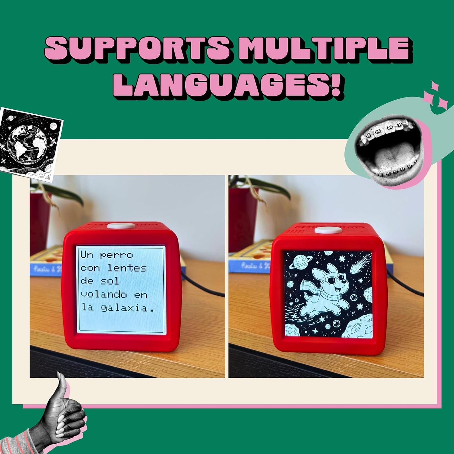 AI Voice Sticker Maker for Kids – Portable Thermal Printer Set