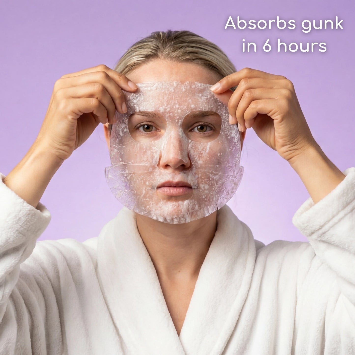 One patch. Whole face.