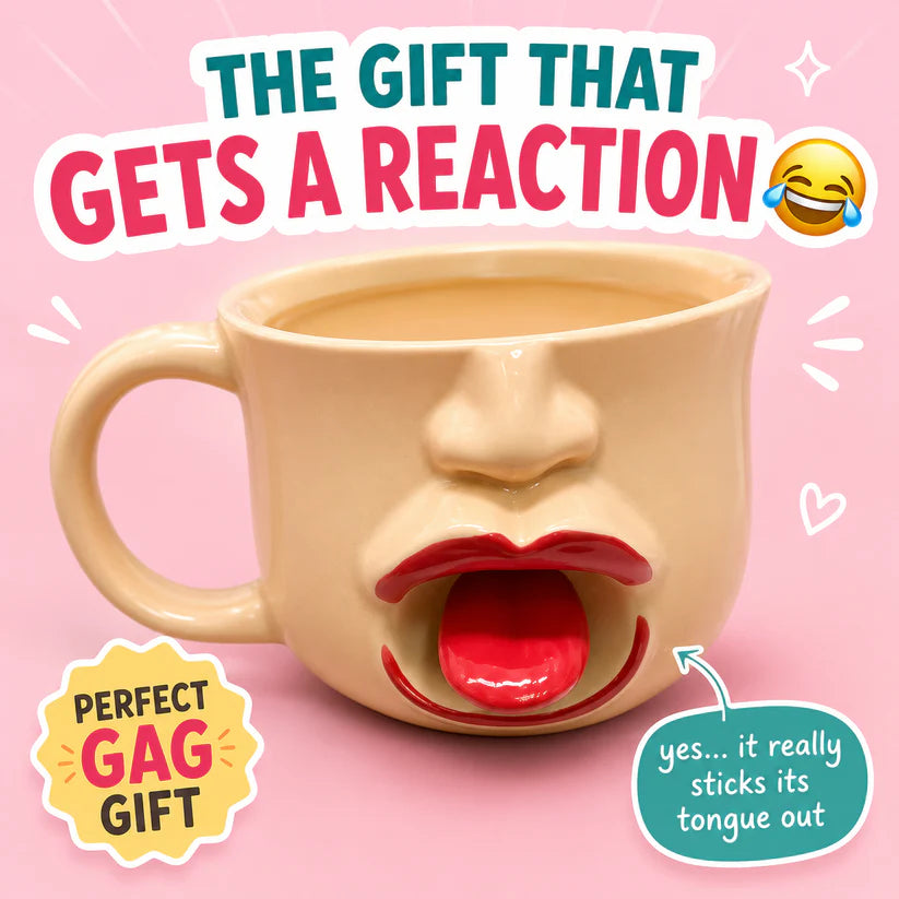 LaughSip Mug – Funny Novelty Ceramic Coffee Mug for Coffee, Tea & Unique Gifts