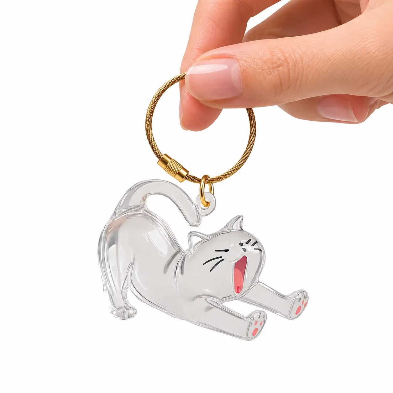 Cat Hair Keychain