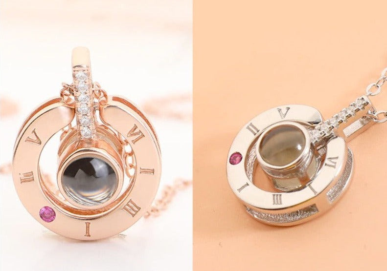 GENOSOS ETERNAL LOVE NECKLACE WITH ROSE BOX