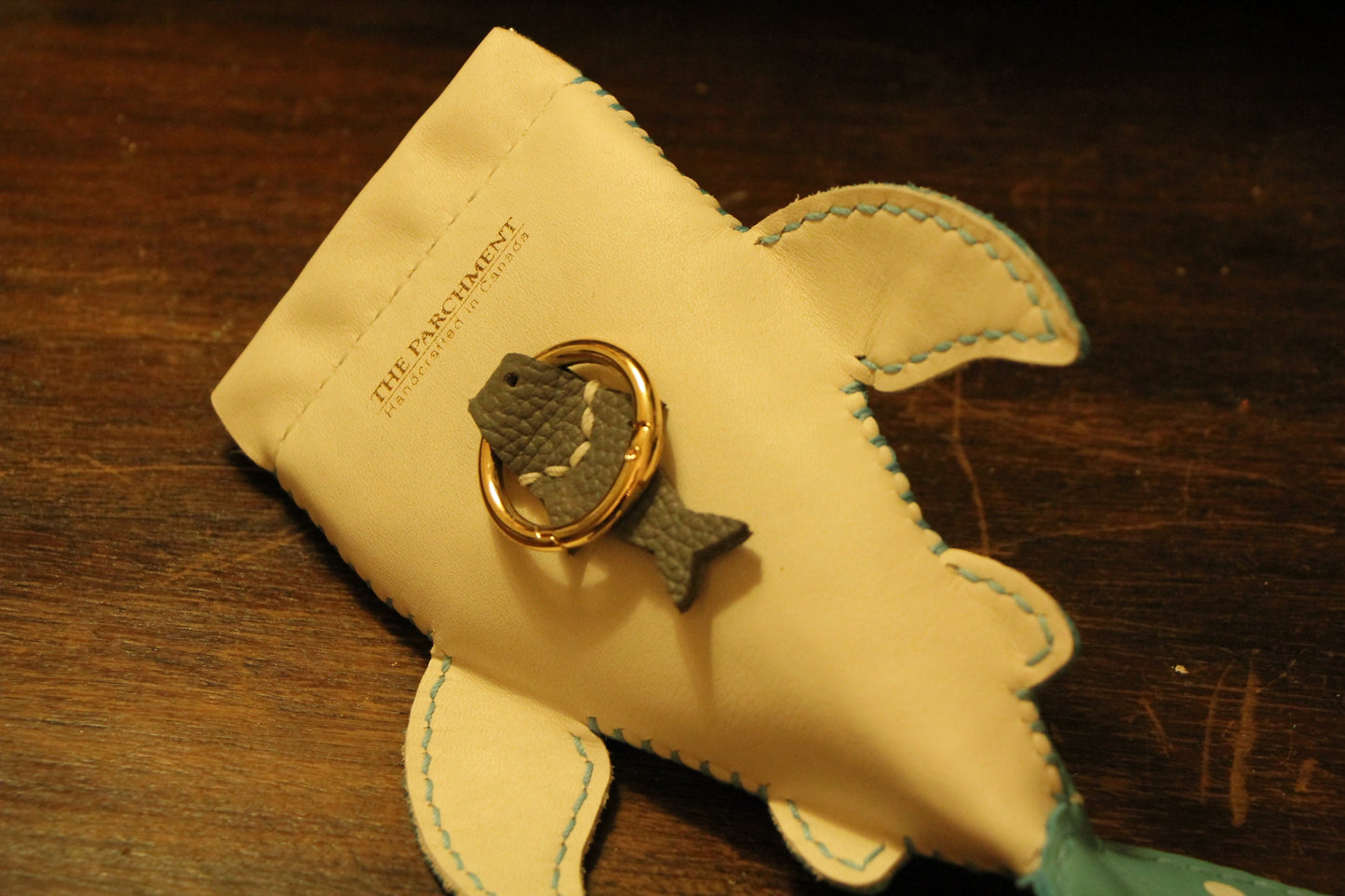 Handmade Leather JUNIOR Whale Shark Key Pouch & Card Holder