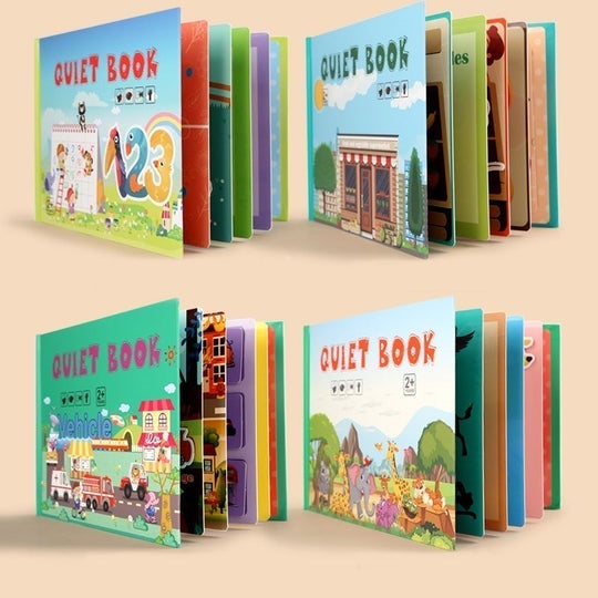 MONTESSORI BUSY BOOK FOR CHILDREN TO DEVELOP LEARNING SKILLS