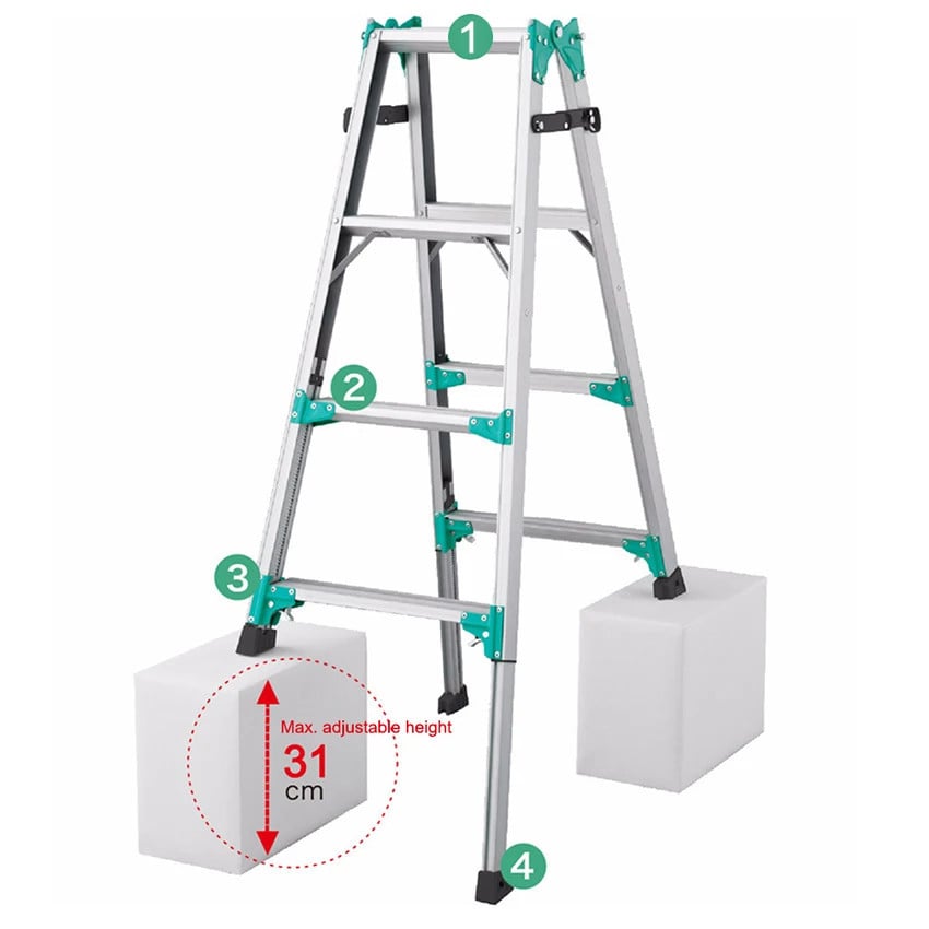 Multifunctional Home Folding Ladder Lightweight