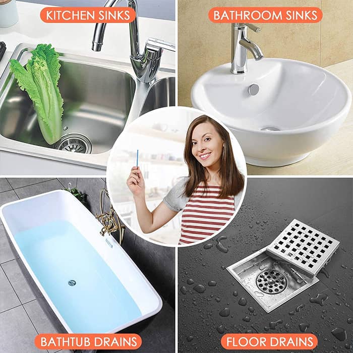 SinkSticks, 12 Piece Drain Cleaning Rod Set 1 + 1 FREE