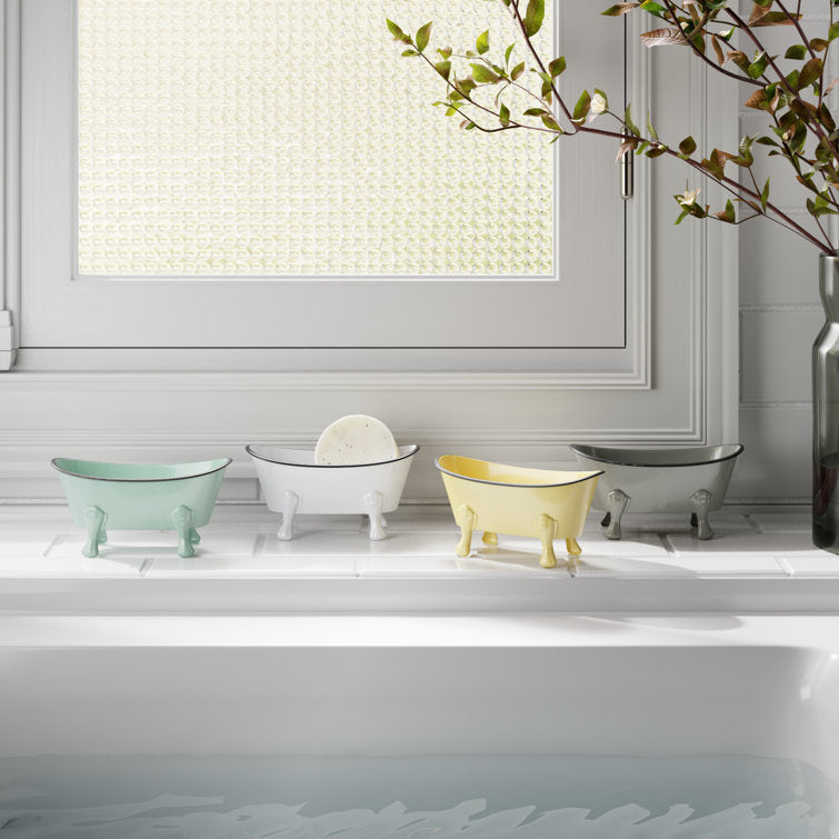 Zeringue Metal Bathtub Soap Dish (Set of 4)