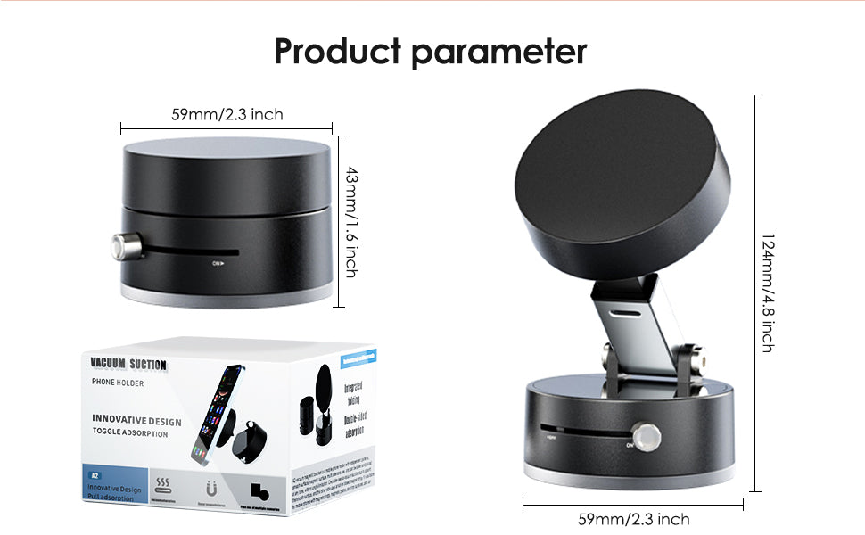 Vacuum Suction Magnetic Phone Stand