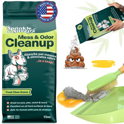 Sprinkle & Sweep - Pet Mess & Odor Cleanup (1 Bag)