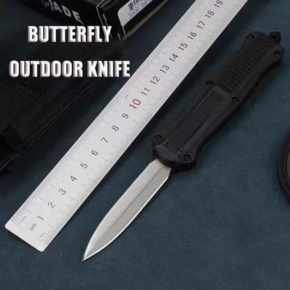 Outdoor knife portable zinc alloy tactical knife EDC folding self-defense knife