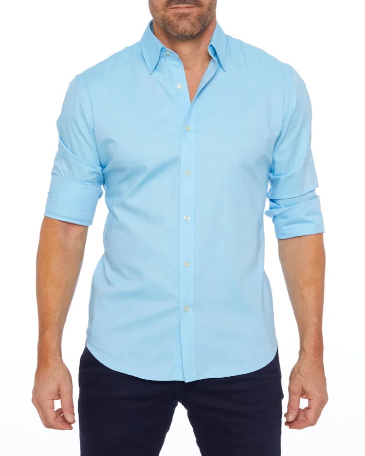 OXFORD STRETCH ZIP SHIRT