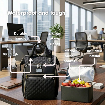 3-in-1 Backpack with Included Lunch Bag