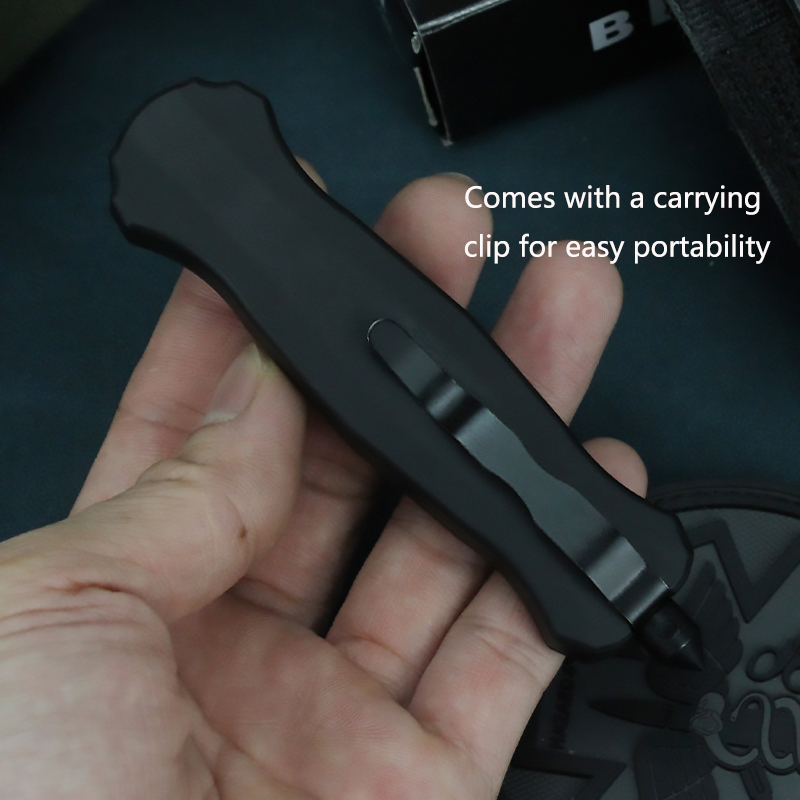 Outdoor knife portable zinc alloy tactical knife EDC folding self-defense knife