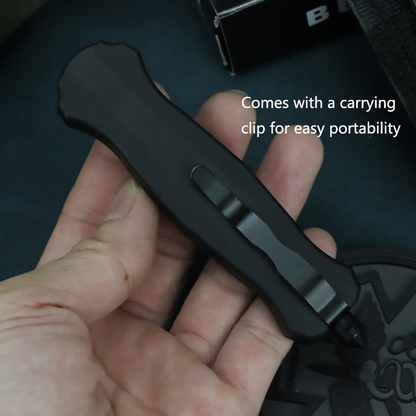 Outdoor knife portable zinc alloy tactical knife EDC folding self-defense knife