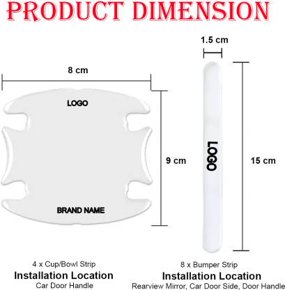 Individual Handle Protectors - Impact and Scratch Resistant (Front/rear included)