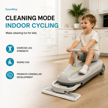 The ride-on go-kart for kids that doubles as a mop.