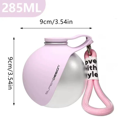Portable Dog Water Bottle with Bowl