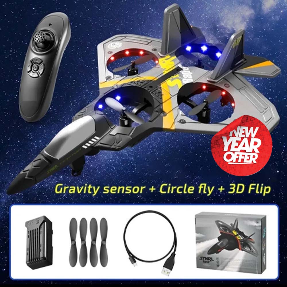 🌟NEW YEAR HOT SALE 50% OFF🎁 V17 Jet Fighter Stunt RC Airplane ✈️