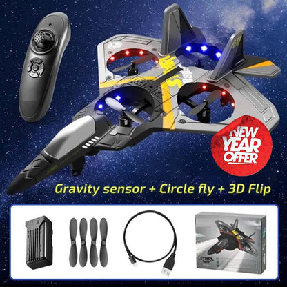 🌟NEW YEAR HOT SALE 50% OFF🎁 V17 Jet Fighter Stunt RC Airplane ✈️