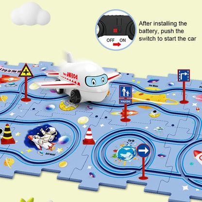 🔥Black Friday Sale 50% Off🧩Children's Educational Puzzle Track Car Play Set