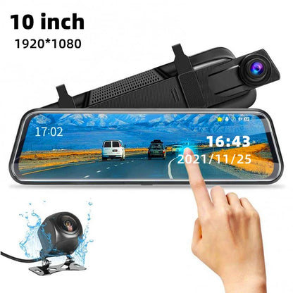 Touch Screen Parking Monitoring Dash Cam Smart Mirror