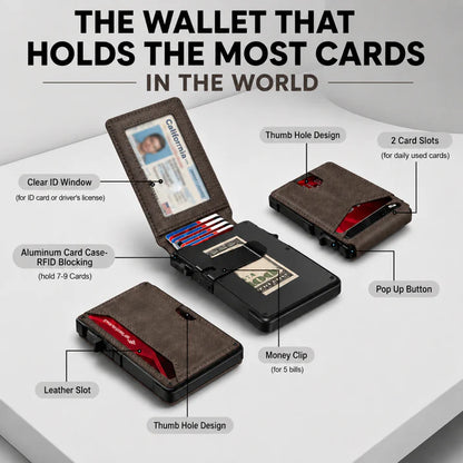 SlimVault™ RFID Minimalist Metal Wallet