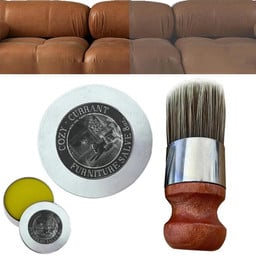 Premium Leather Furniture Kit Salve & Brush Bundles