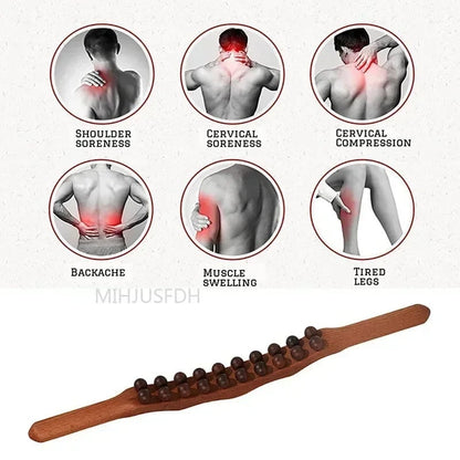20 Beads Gua Sha Massage Stick