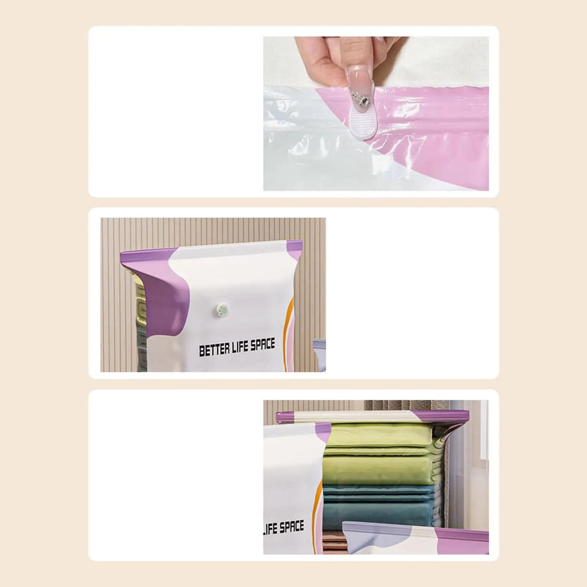 SpaceSeal™ Vacuum Storage Bag Set (3 Pack)