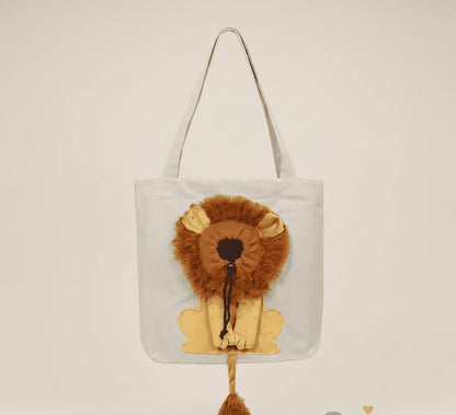 Lion Shaped Cat Carrier Bag