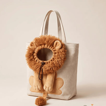 Lion Shaped Cat Carrier Bag