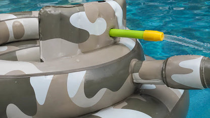 HydroBlast Battle Float – Inflatable Water Cannon Tank