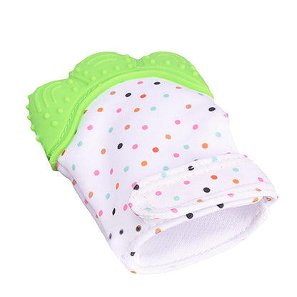 2 PCS Baby Teething Mittens Self Soothing Pain Relief Mitt Stimulating Teether Toy