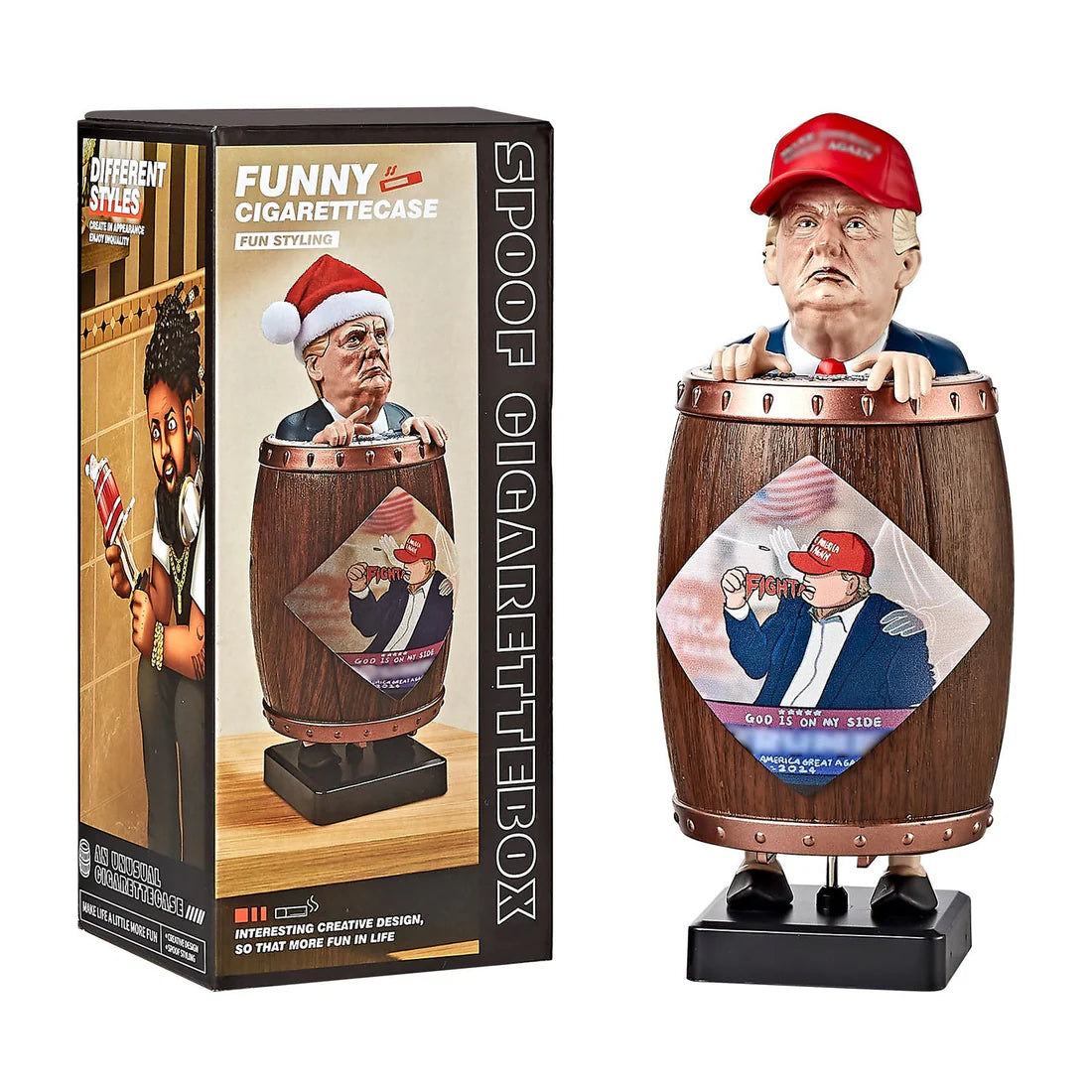 Santa Barrel Cigarette Box