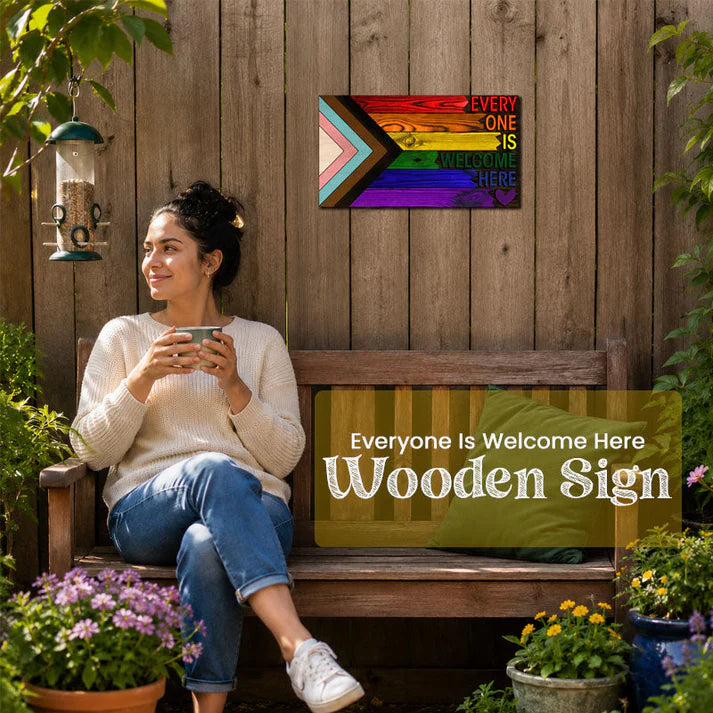Unity Pride Wooden Wall Sign