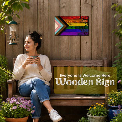 Unity Pride Wooden Wall Sign