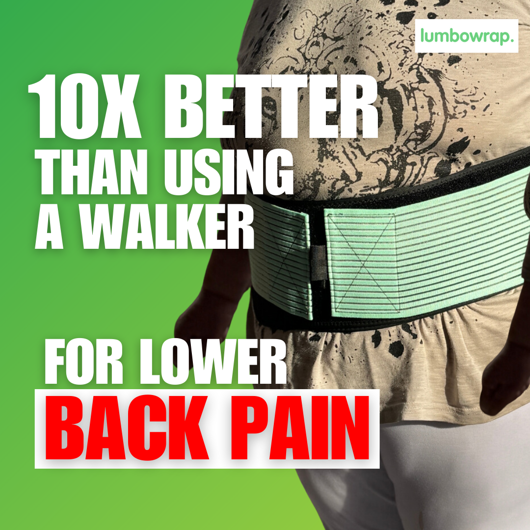 Lumbowrap® - The Complete Hip & Lower Back Wrap For Easier Walking & Standing (Spinal Stenosis, Sciatica, Lower Back Pain)