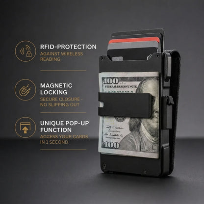 SlimVault™ RFID Minimalist Metal Wallet