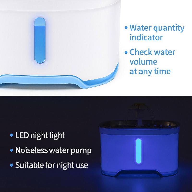 2.5L Stainless Steel Automatic Pet Water Fountain